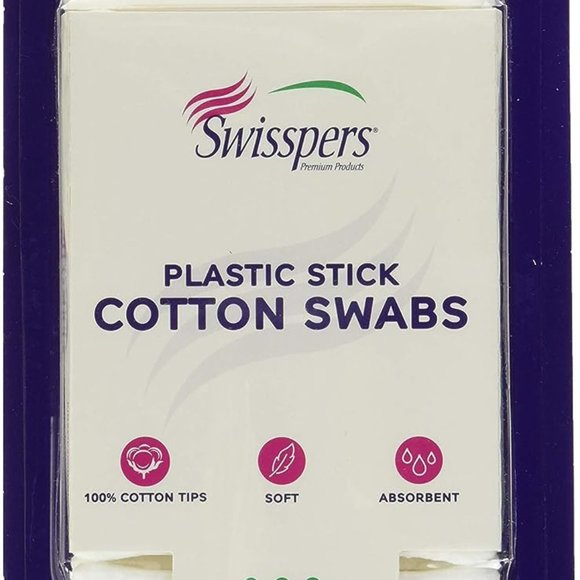 Swisspers Cotton Swabs, 100% Cotton Double-Tipped - Picture 1 of 6